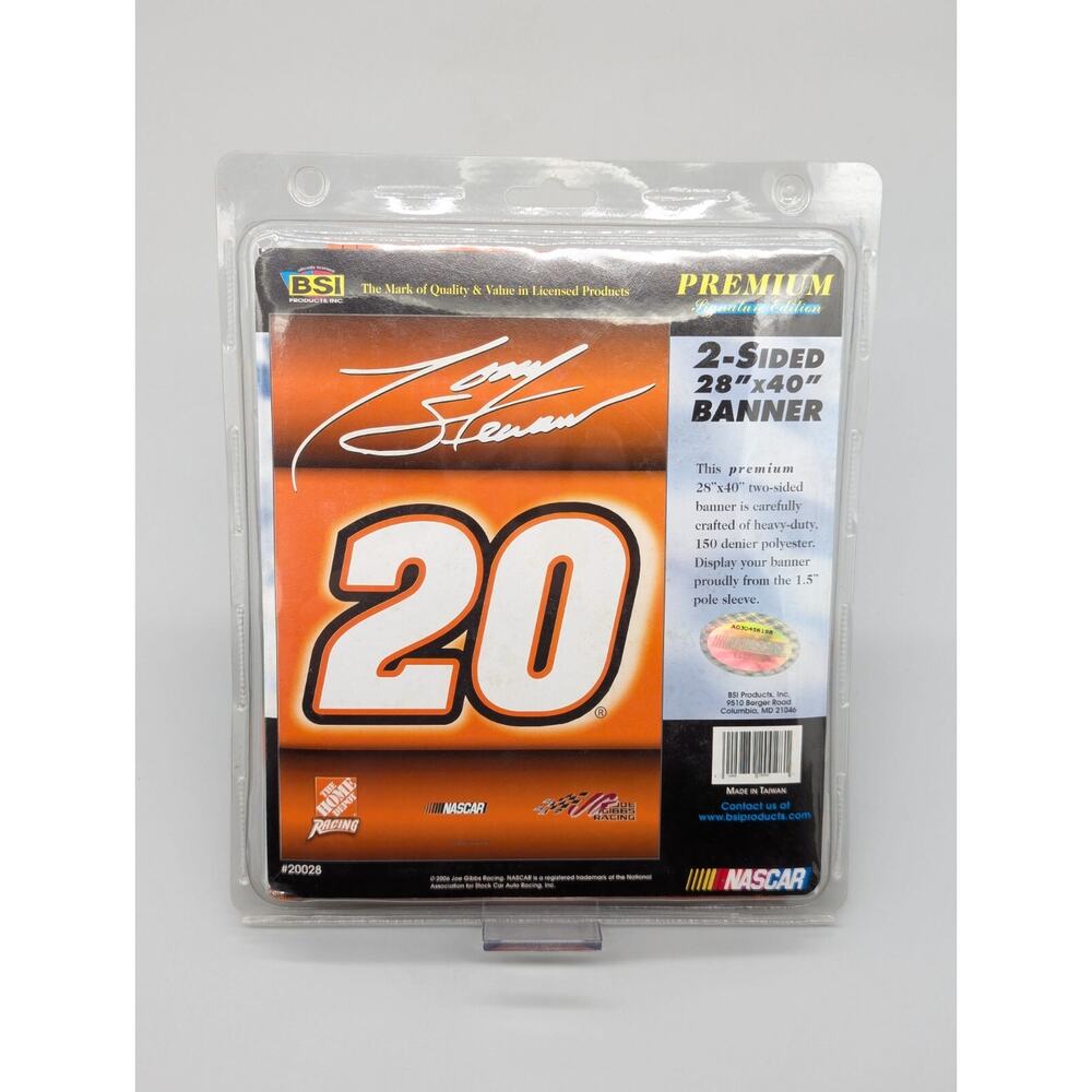 Nascar Tony Stewart #20 Double Sided Banner Flag 28"X 40" BSI Premium Sealed
